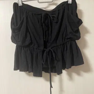 PLEIN SUD 블랙 플레어 스커트 36