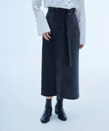 UNITED TOKYO 시계 콤비 타이트 스커트