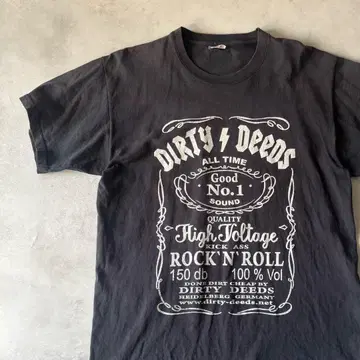 FRUIT OF THE ROOM 티셔츠 구제 의류 밴 티셔츠 AC/DC