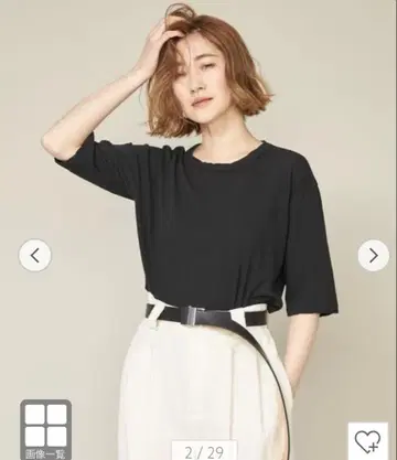 conte 블랙 5부 소매 티셔츠