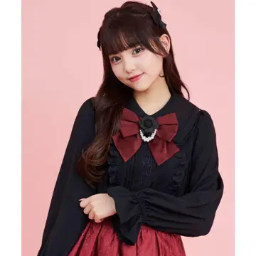 시크릿허니 까멜리아 리본 페플럼 블라우스