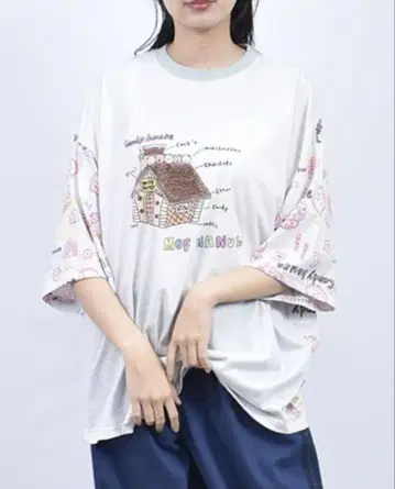 mof manul TC 천축 리브 카라 마누르 올 패턴 프린트 T