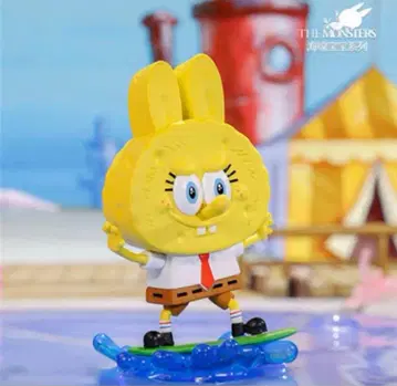 Popmart labubu 스펀지 밥 피규어