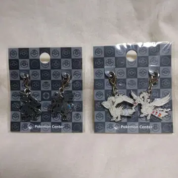 포켓몬 제크롬 레시라무 메탈 참 2개 세트