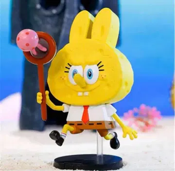 Popmart labubu 스펀지 밥 피규어
