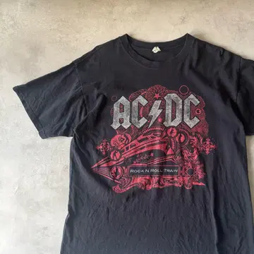 AC/DC 티셔츠 밴 티셔츠 구제 의류 L 사이즈 anvil