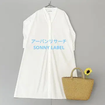 어반 리서치 SONNYLABEL 고급 100% 코튼 셔츠 원피스 F