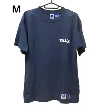 Yale Russell Athletic 티셔츠 남성용 M 사이즈 네이비