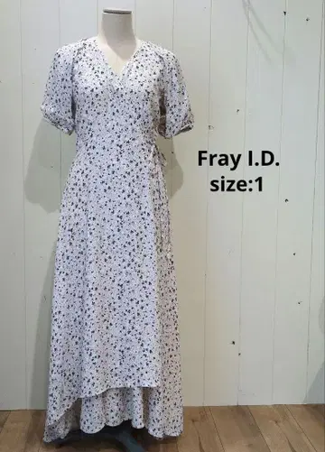 프레이 아이디 Fray I.D. 카슈쿨 원피스 미니 꽃무늬 아이보리 1