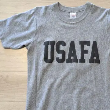 챔피온 리버스 위브 USAFA 티셔츠 M 밀리터리