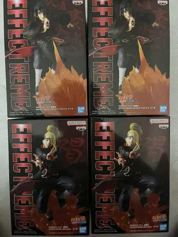 NARUTO 나루토 질풍전 피규어 데이다라 우치하 이타치 각 2개 세트