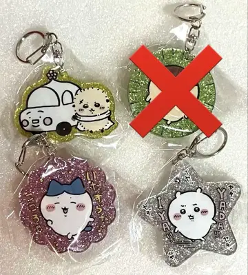치이카와 라메 아크릴 키링 4 밤만쥬 하치와레 랏코 가챠