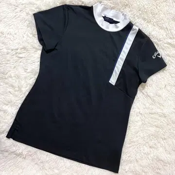 새상품급 캘러웨이 티셔츠 모크넥 LL 블랙