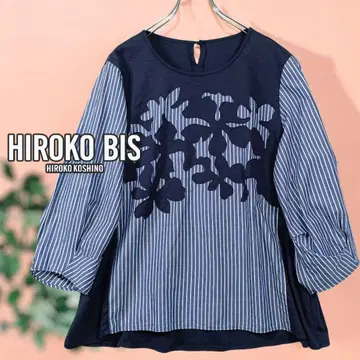 히로코비스 HIROKO BIS 패치워크 절개 블라우스 사이즈 11