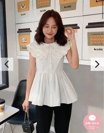 생일 파티 리리 플라워 프릴 톱스
