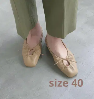 개더 발레 슈즈