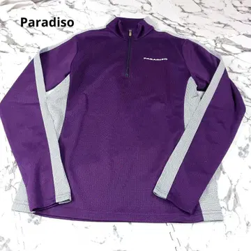 PARADISO 파라디조 골프웨어 하프 지퍼 스웨터 퍼플