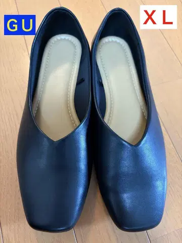 GU 스퀘어 쉬폰 플랫 슈즈 XL