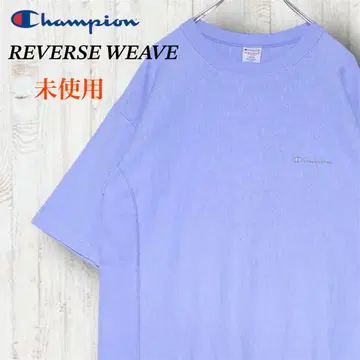챔피온 리버스 위브 티셔츠 미사용 사이드 리브 자수 로고