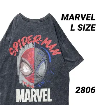 MARVEL 마블 스파이더맨 빅 백 프린트 티셔츠 L