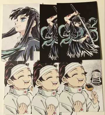 귀멸의 칼날 전집중전 막간 그림 엽서 토키토 무이치로 탄지로