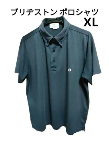 브릿지스톤 피케 셔츠 LL 반팔 네이비 컬러