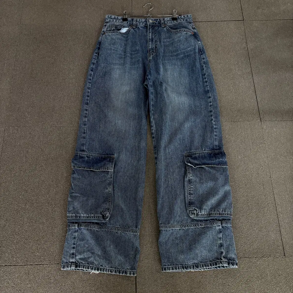 Items Similar to Vintage Balloon Wide Vahn-Banding Denim