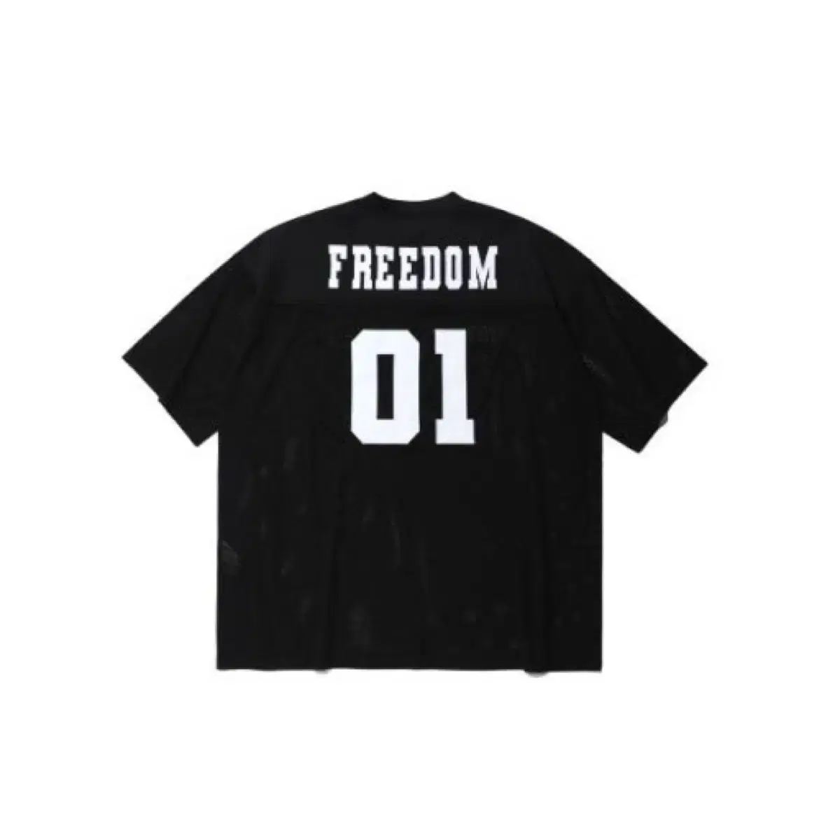 ☆FREEDOM☆ Mesh Rugby Jersey Cream FD23MMTS0820CR Freedom Rugby Jersey, original price 82,000 won on Bunjang