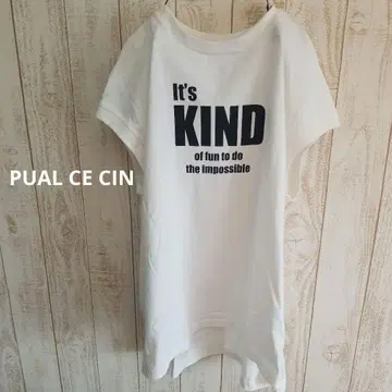 PUAL CE CIN 피그먼트 가공 프렌치 슬리브 사이드 슬릿 티셔츠