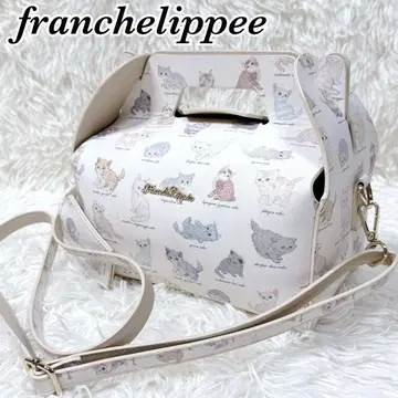 franchelippee 프랑슈리페 고양이 도감 케이크 상자 백 화이트