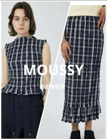 moussy 마우지 체크 셔링 셋업