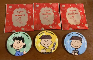 스누피 캔뱃지 3개 세트 Joyfull PEANUTS