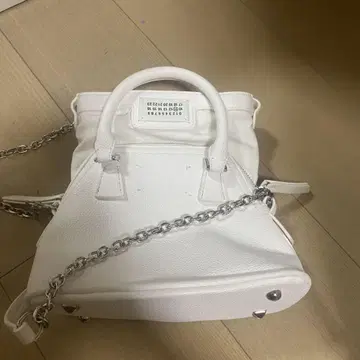 화이트 숄더백 5AC