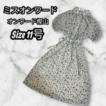 미스 온워드 빈티지 원피스 쇼와 레트로 꽃무늬 A 라인 시어