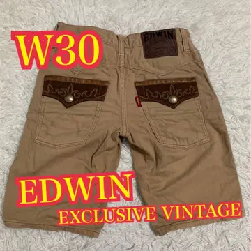 EDWIN 에드윈 빈티지 하프 데님 숏팬츠 숏 W30