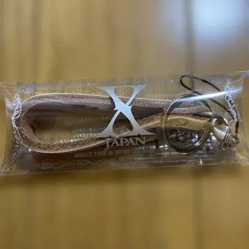 X JAPAN 스트랩 화이트 가죽제품 월드 투어 굿즈