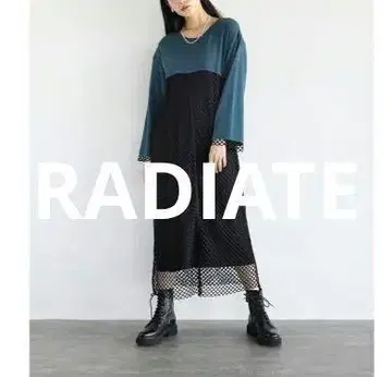 RADIATE/라디에이트/롱 슬리브 메쉬 원피스/야마다야