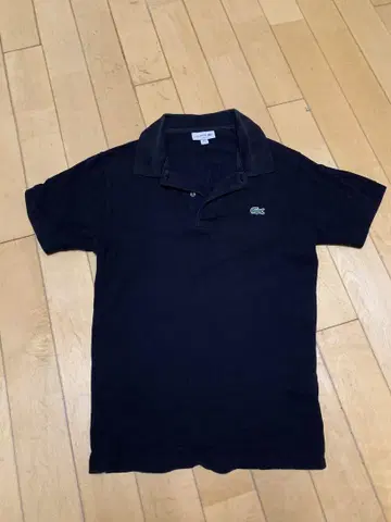 라코스테 블랙 피케 셔츠 US S