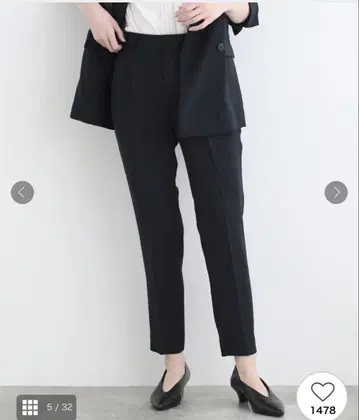 05 사이즈 24SS 세련된 SET UP 테이퍼드 팬츠 네이비