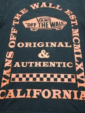 VANS 반스 오프 더 월 티셔츠 블랙 M 사이즈