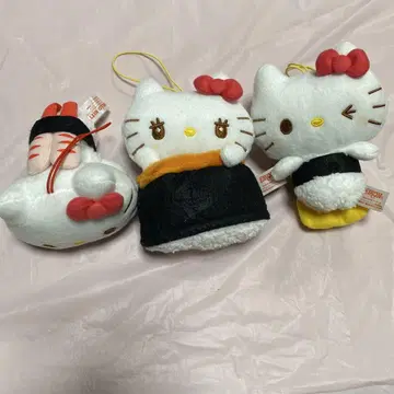 헬로키티 스시 봉제 인형 성게 단새우 계란