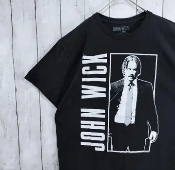 US 구제 의류 존 윅 무비 티셔츠 JOHN WICK 블랙 L