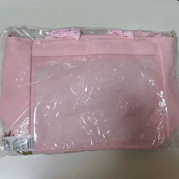 자카마트 A4 이타백 프릴 A4 핸들 프릴 토트백 핑크 복숭아