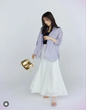 아푸와이저 리셰 메쉬 머메이드 스커트