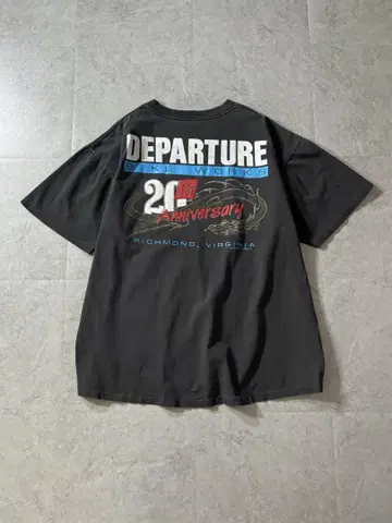 90s USA제 DEPARTURE 기업 로고 티셔츠 바이크 드래곤