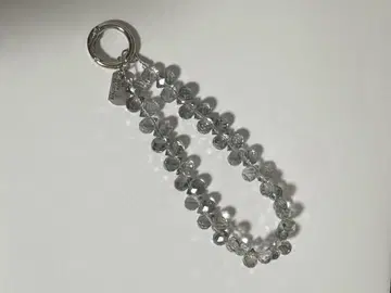 크리스탈 비즈 핸드 스트랩 스마트폰 스트랩