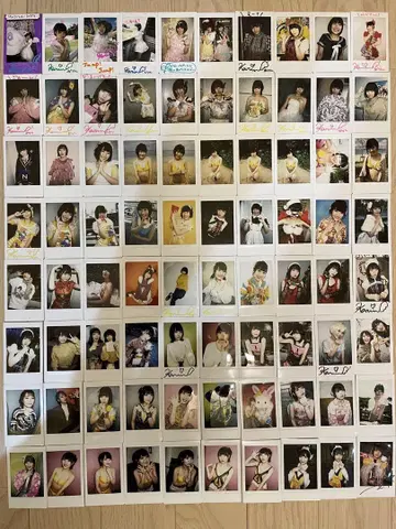 무지개 네이비 카즈루카 폴라로이드 156장 친필 사인 포함 39장 포함
