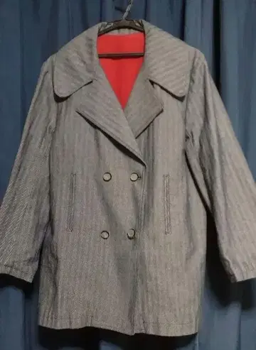 페로우즈 헤링본 피코트 P 코트 더블 체스터 코트