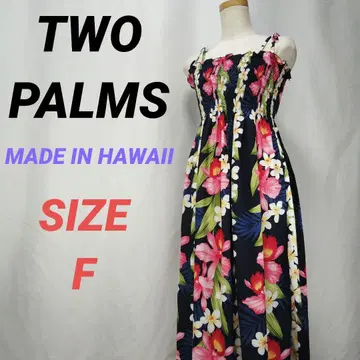 TWO PALMS 투 팜스 꽃무늬 하와이안 원피스 무무 알로하