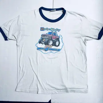 80s 90s Hanes 헤인즈 링거 티셔츠 XL 프린트